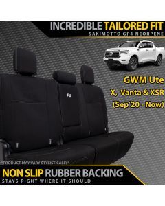 GWM Ute X, Vanta & XSR GP4 Neoprene 2nd Row Seat Covers (Made to Order)