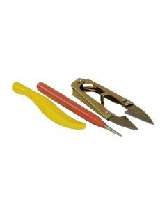 3 Pce Rod Building Tool Kit -1 x Burnishing Tool, 1 x Clippers & 1 x Thread Pick