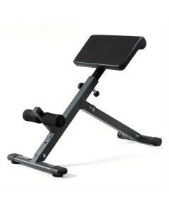 1pc Adjustable Roman Chair - Black, Waist and Abdomen Fitness Stool