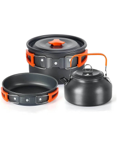 Outdoor Camping Cookware Set Orange