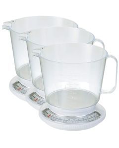 3x Propert 2.2kg Kitchen Scale with Jug Dishwasher Safe Scales