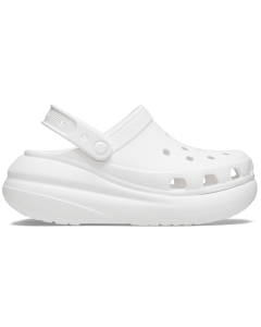 Crocs Classic Crush Womens Platform Clogs - White (Sandals/Slides)