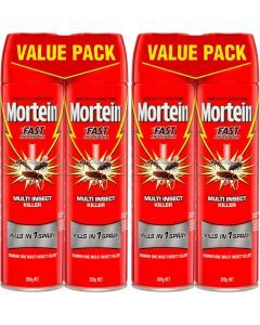 2 Packs of 2 300g Mortein Fast Knockdown Multi Insect Killer Surface Spray (4 Total)