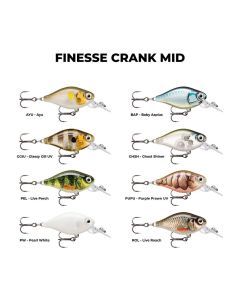 3.5cm Rapala X-Light Crank Mid Runner Fishing Lure - Finesse Crankbait Lure