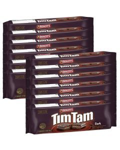 12x Arnott's Tim Tam Dark Chocolate Biscuits 200g - 1 Packet (Fresh Australian Batch)