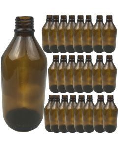 24x 600ml Brown Glass Bottles Without Lid/Cap Bulk Pack