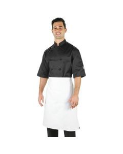 Pro Chef 3/4 Waist Apron - White - No Pocket (86cm x 70cm)