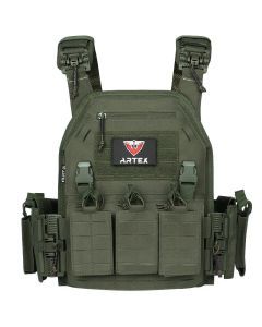 Tactical Plate Carrier Vest Quick Release Green