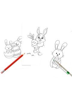 32pcs Easter Greeting Coloring Cards with Markers