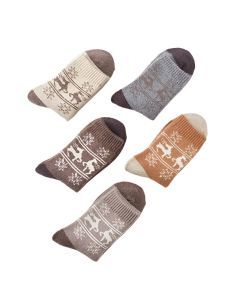 Women's Warm Wool Knit Socks (5-Pair Pack)