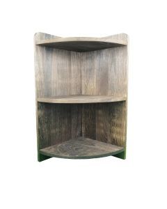 Vintage Solid Wood Corner Cabinet - Multi-Layer Sundries Organizer