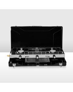 San Hima Camping Gas Stove Portable 3-Burner Outdoor BBQ Cooking 20400 BTU