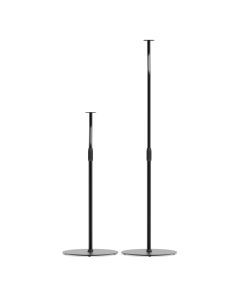Kanto SLH Universal Height Adjustable Speaker Stands for Satellites up to 4.1 kg - Black, Pair