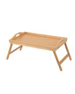 Foldable Laptop Stand & Breakfast Tray - Cozy Bedroom Desk