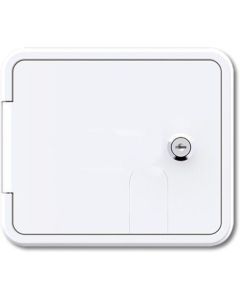 RV Flomaster Gravity/city Water Inlet Hatch - White