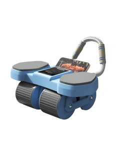 1pc Automatic Rebound Abdominal Roller - Portable 4-Wheel