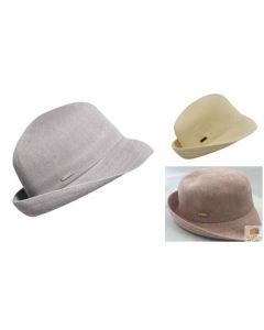 KANGOL Bamboo Anni Womens Cloche Trilby Hat - Grey - M (Fedora Cap K0599FA)