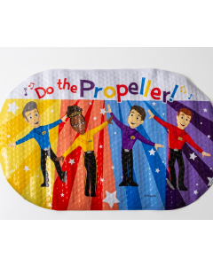 The Wiggles Do the Propeller Kids Non Slip Oval Bath Mat - 69x39cm (Suction Cup)
