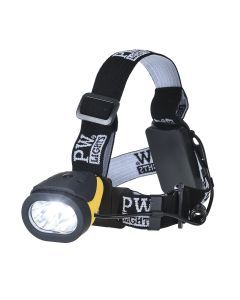 Portwest PA63 Dual Power Headlamp Torch - Black (Camping Flashlight)