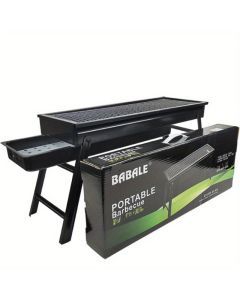Portable Cast Iron BBQ Grill with Lid & Tools