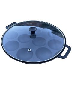 Dutch Poffertjes 12 Dimple Cast Iron Mini Pancake Pan with Handles