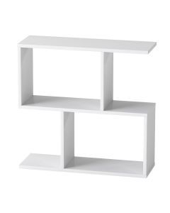 Levede Slim Side Narrow Table 2 Tier Modern Bedside Table White Nightstand