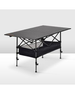 San Hima Folding Camping Table Adjustable Aluminium Portable Outdoor BBQ Desk