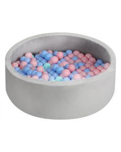 Bopeep Kids Balls Pit Baby Ocean Play Foam Pool Barrier Toy Padding Child Grey
