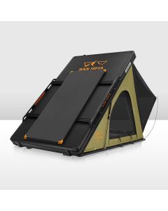 San Hima Kalbarri Lite Rooftop Tent Hardshell Olive+120W Solar Panel+Ladder&Rack