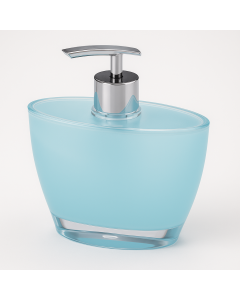 Oval Hand Pump Soap & Lotion Dispenser Bottle - Blue