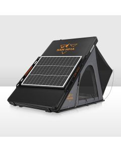 San Hima Kalbarri Lite Rooftop Tent Hardshell Grey+130W Solar Panel+Ladder&Rack