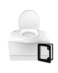 Thetford C403C Cassette Toilet Left Hand Black service door #3