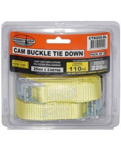 Monkey Grip Quick Release Cam Buckle 25mm x 2m CTD252-2L
