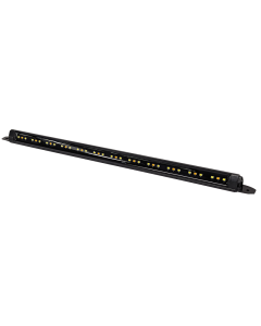 COAST RV Slimline 12V LED Awning Light | Dual Amber & White Light - Black 500mm x 23mm.
