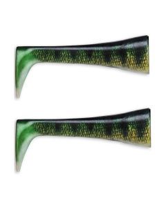 2 Pack of Live Perch Replacement Tails For 20cm Rapala X-Rap Peto Lures