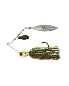 TT Lures 3/8oz Tornado+ Tandem Blade Spinnerbait Lure - MOSSY
