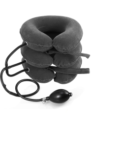 Inflatable Cervical Neck Traction Device Pain Relief Posture Alignment Grey