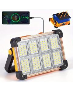 Degruand Rechargeable LED Solar Work Light - Portable Ultra Bright Floodlight