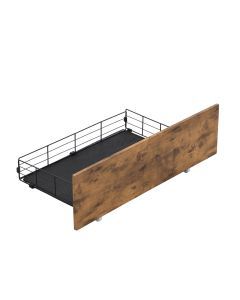 Levede 4x Storage Drawers for Queen Bed Frame Only Metal Wooden Bonus Bottom Mat