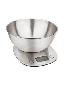 Cuisena 5kg Kitchen Scale with Stainless Steel Bowl - Measures Dry & Wet Ingredients