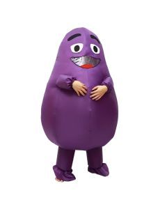 Cartoon Potato Halloween Costume with Glasses