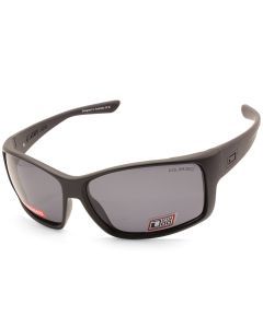 Dirty Dog Hood Satin Black/Grey Polarised Men's Sports Sunglasses