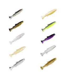 4 Pack of 3.3 Inch Zman Mulletron Unrigged Soft Plastic Fishing Lures