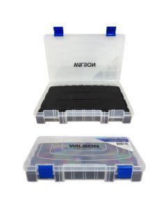 Standard Size Wilson Vibe Fishing Tackle Box with Slotted Foam Base