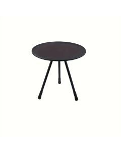 Adjustable Height Outdoor Aluminum Alloy Coffee Table - Black Round Casual Style