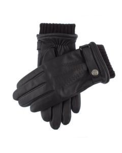 Dents Mens Wool Blend Lined Touchscreen Leather Gloves - Brown