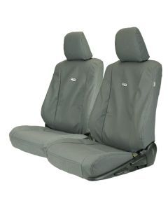 Razorback 4x4 XP7 Heavy Duty Canvas Front Seat Covers For a Toyota HiLux 8th Gen (Leather Seats Only)