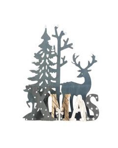 Wooden Reindeer Christmas Ornaments for Home Decor(60pcs )