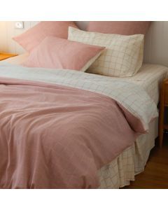 2x Square European Pillow Covers - 100% Cotton - Betty