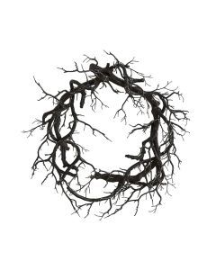 Halloween Wreath with Pre-Lit Black Art Deco